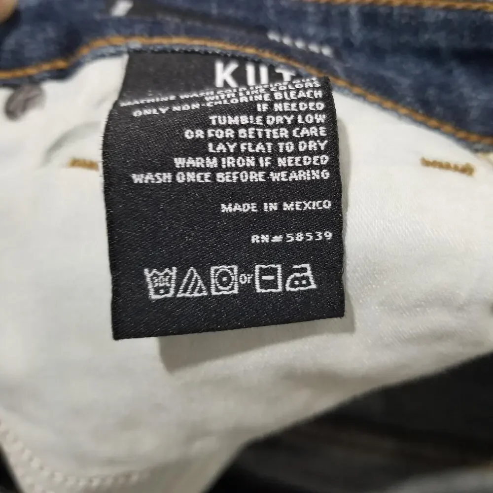 Kut From The Kloth Jeans 4 NWT High Rise Reese Fab AB Ankle Straight Leg Raw Hem - Picture 7 of 11